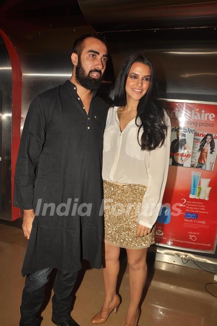 Ranvir Shorey and Neha Dhupia at Premiere of film 'Pappu Can't Dance Saala'