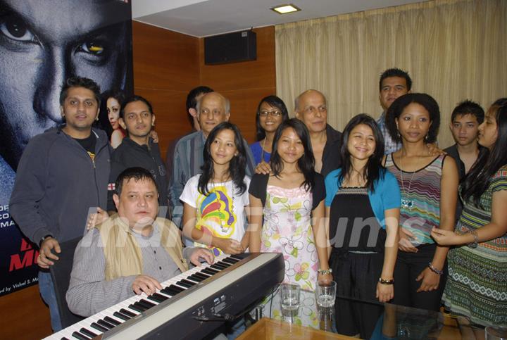 Shillong Chamber Choir meets Mahesh Bhatt at Vishesh Films office, Khar. .