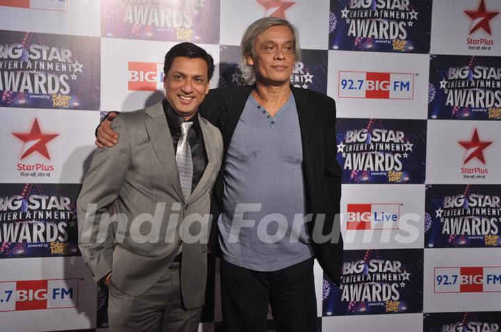 Madhur Bhandarkar and Sudhir Mishra at Big Star Entertainment Awards at Bhavans Ground in Andheri