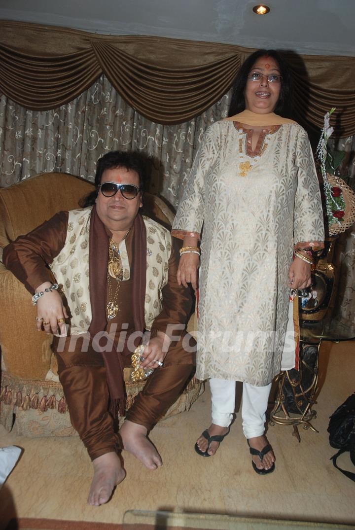 Bappi Lahri launches Rocking Dard-e-disco in Juhu, Mumbai. .