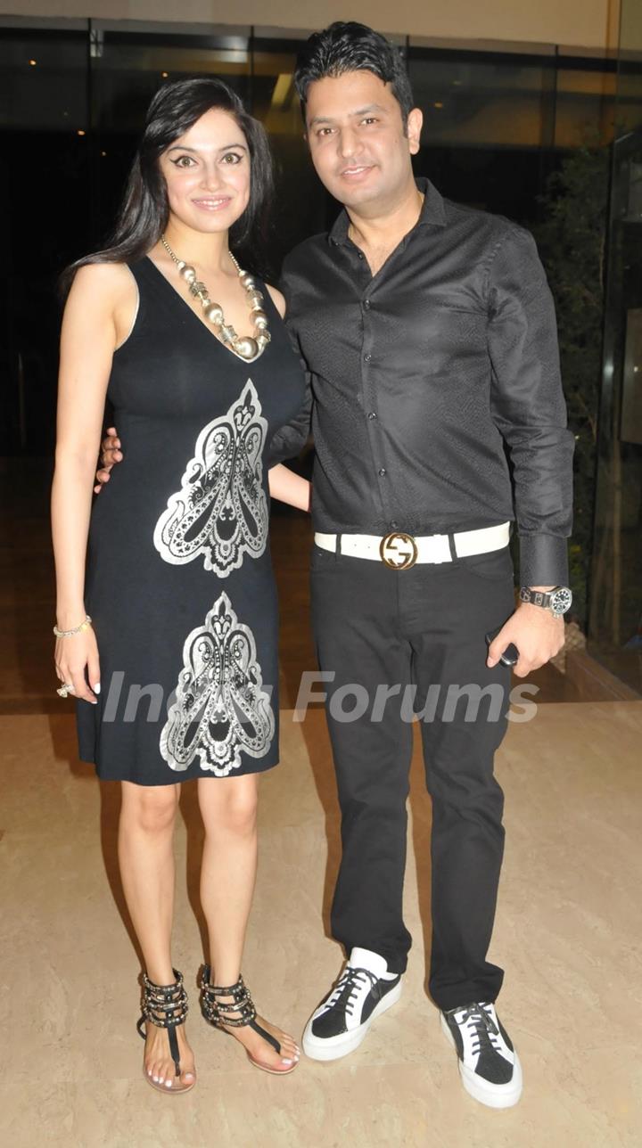 Bhushan Kumar with wife Divya Kumar at Farah Khan's House Warming Party