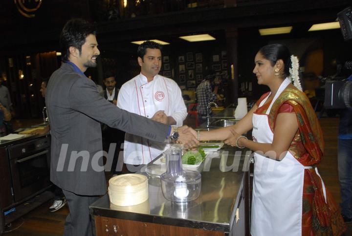 RaQesh Vashisth on the sets of Master Chef India 2 at RK Studios