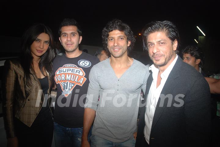 Priyanka Chopra, Ritesh Sidhwani, Farhan Akhtar, Shah Rukh Khan at Don 2 special screening at PVR