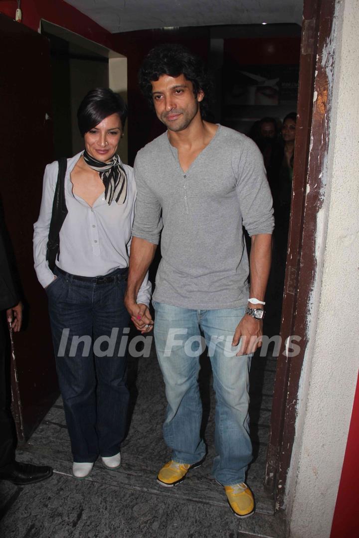 Farhan Akhtar at Don 2 special screening at PVR