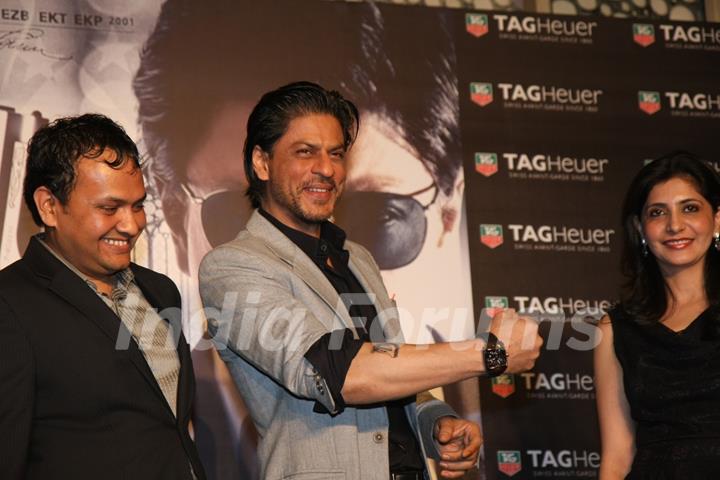 Shah Rukh Khan at the promotional campaign of film Don 2 in association with TAG HEUER watch brand at Cinemax in Mumbai