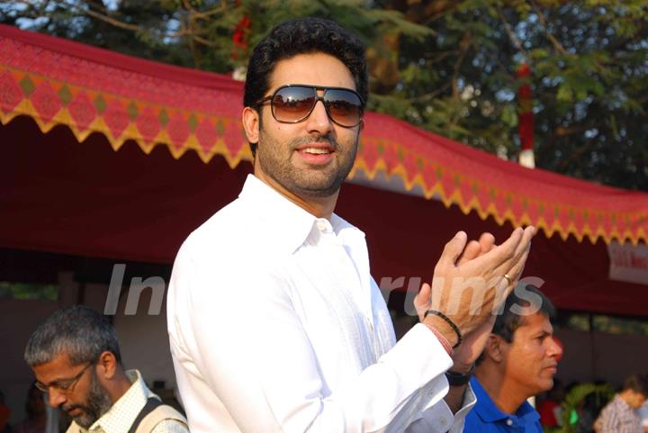 Abhishek Bachchan Visits Alma Mater On Sports Day