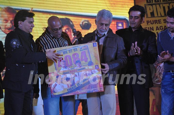 Naseeruddin Shah, Atul Kulkarni and Ravi Kissen at Music Launch Of Chaalis Chaurasi