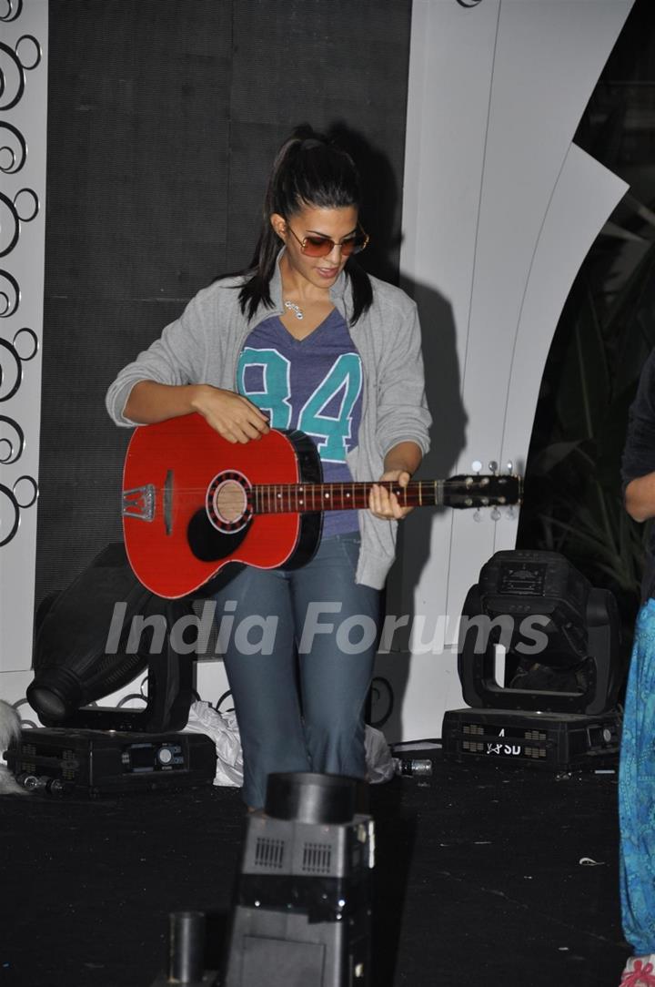 Jacqueline Fernandes performs during the rehearsal for New Year Celebration in Mumbai