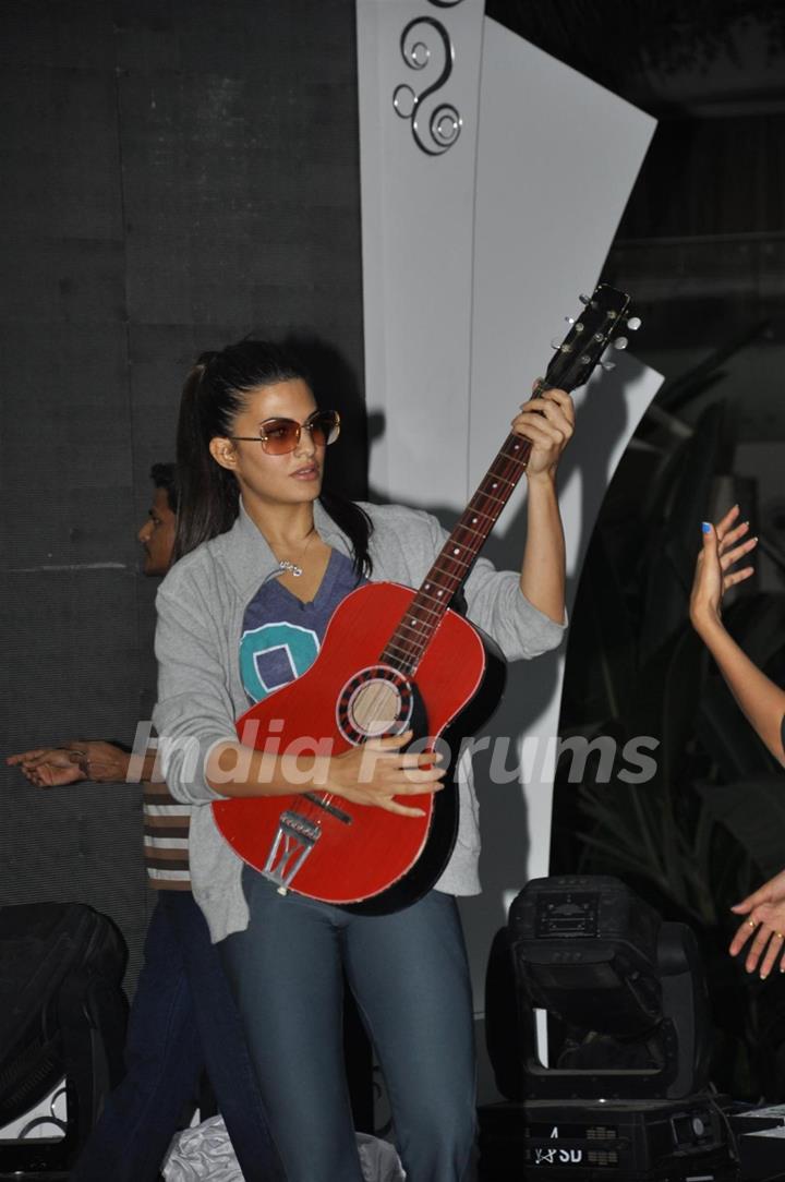 Jacqueline Fernandes performs during the rehearsal for New Year Celebration in Mumbai