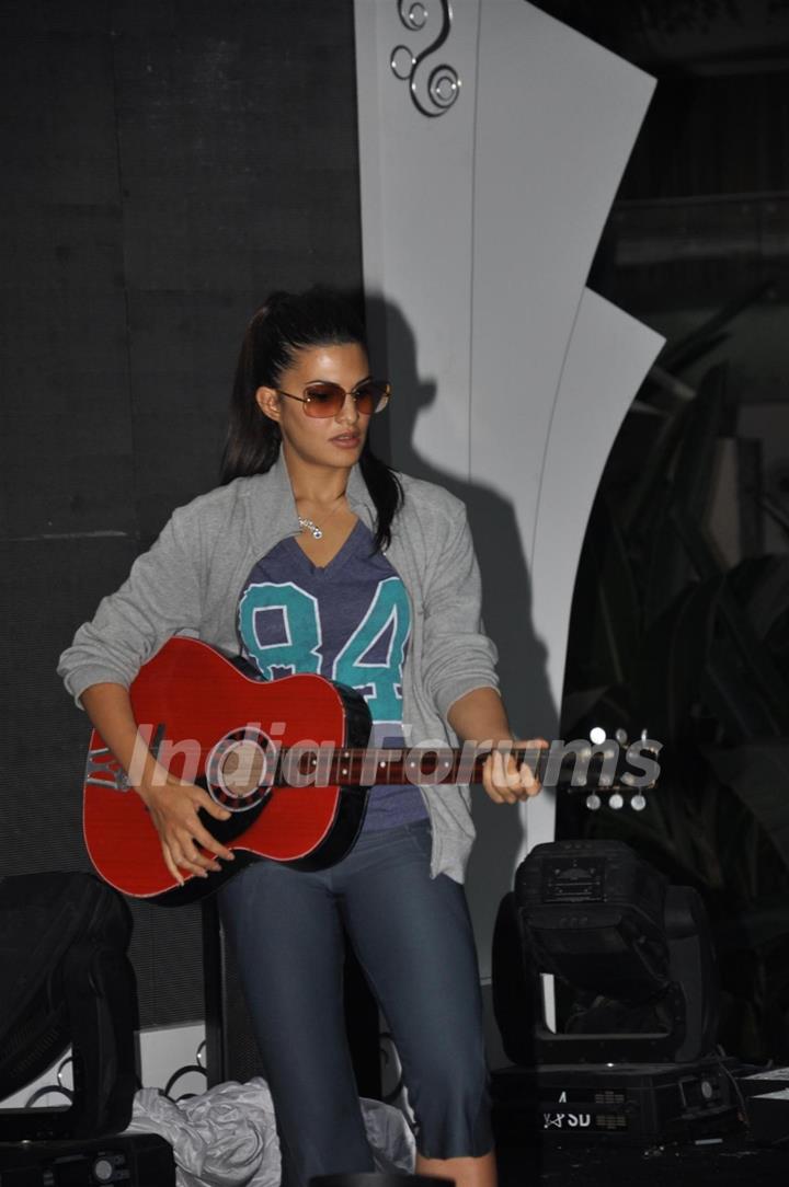 Jacqueline Fernandes performs during the rehearsal for New Year Celebration in Mumbai