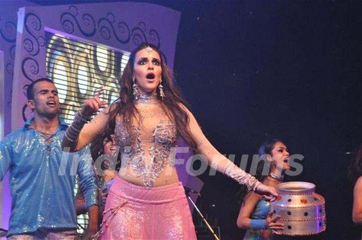 Neha Dhupia performing at Seduction 2012 for New Year Eve at Hotel Sahara Star in Mumbai