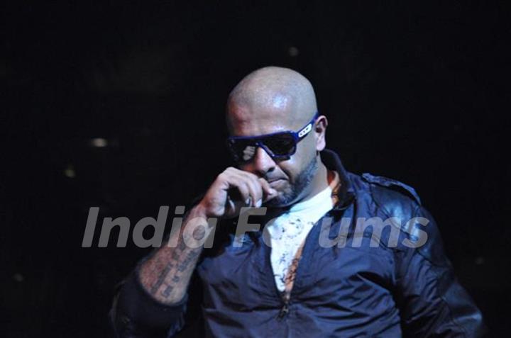 Vishal Dadlani performing at Seduction 2012 for New Year Eve at Hotel Sahara Star in Mumbai