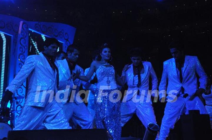 Jacqueline Fernandes performing at Seduction 2012 for New Year Eve at Hotel Sahara Star in Mumbai