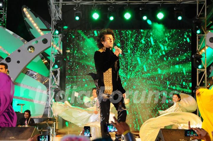 Sonu Niigam performing at Aamby Valley City for New Year's Eve event at Hotel Sahara Star in Lonaval