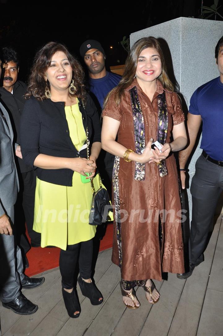 Alka Yagnik at launch of Mohini's new restaurant Mangiamo