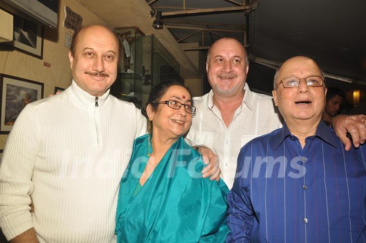 Book launch of Anupam Kher titled, 'The Best Thing About You Is You' at Le Sutra in Bandra, Mumbai