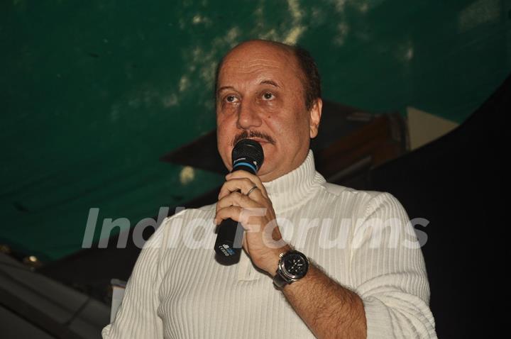 Book launch of Anupam Kher titled, 'The Best Thing About You Is You' at Le Sutra in Bandra, Mumbai