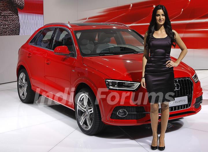 Katrina Kaif at the launch of Audi Q3 quattra, at Auto Expo 2012 in New Delhi