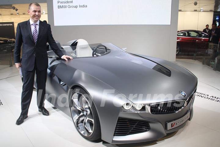 The launch of BMW Vision Connected Drive, at Auto Expo 2012 in New Delhi