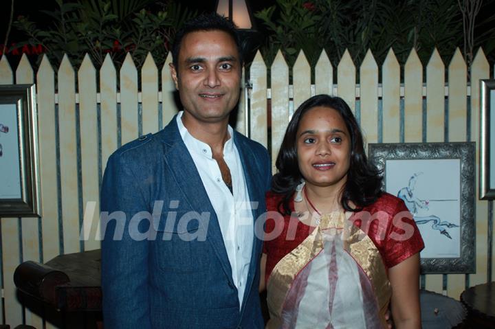 Producer Sumeet and Sashi Mittal at 100th episode success party of tvshow 'Diya Aur Baati Hum'