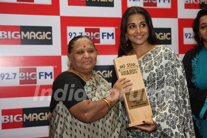 Vidya Balan launches new jingle of Big 92.7 FM at Andheri in Mumbai