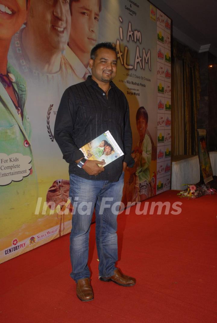 Celebs pose during the DVD launch for the Hindi film &quot;I am Kalam&quot; in Mumbai