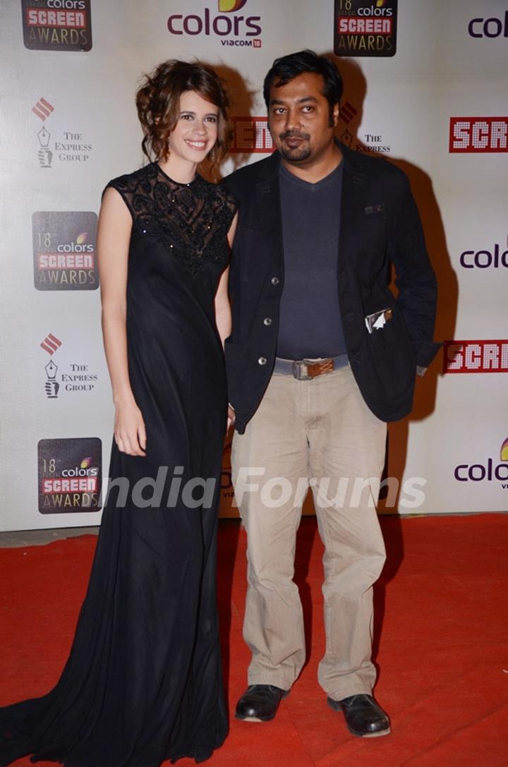 Kalki and Anurag Kashyap at the Red Carpet of Colors Screen Awards