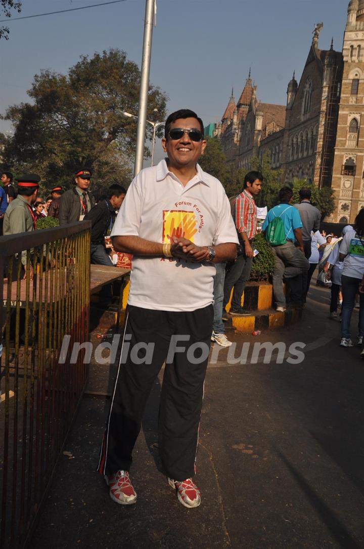 Sanjeev Kapoor at Standard Chartered Mumbai Marathon 2012 in Mumbai