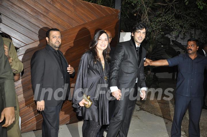 Zayed Khan with wife at Parmeshwar Godrej's party for Hollywood talk show host Oprah Winfrey in Mumb