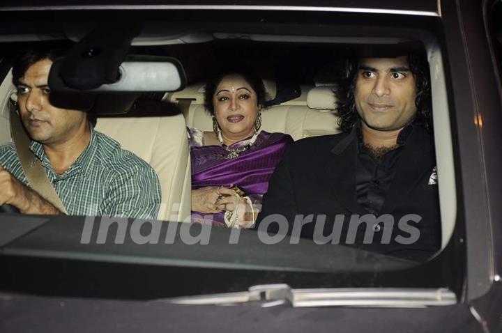 Kirron Kher at Parmeshwar Godrej's party for Hollywood talk show host Oprah Winfrey in Mumbai