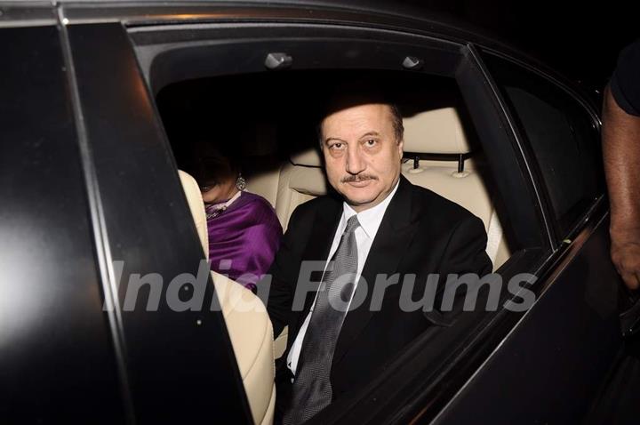 Anupam Kher at Parmeshwar Godrej's party for Hollywood talk show host Oprah Winfrey in Mumbai