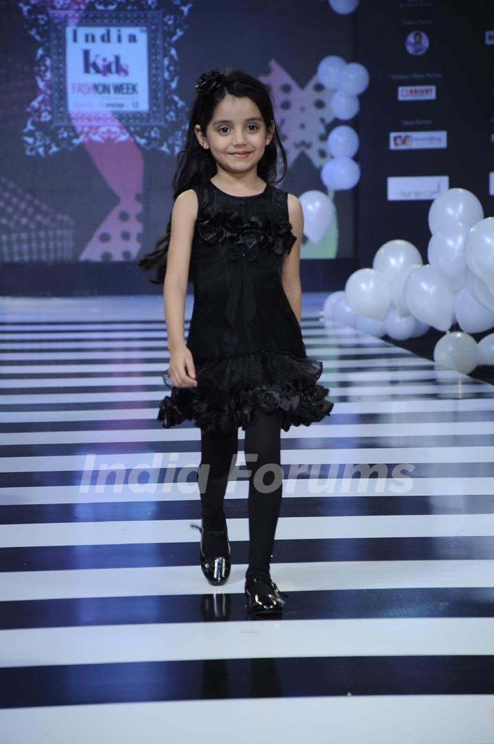 Kid walks for Rocky S at India Kids Fashion Week day 1 in Mumbai