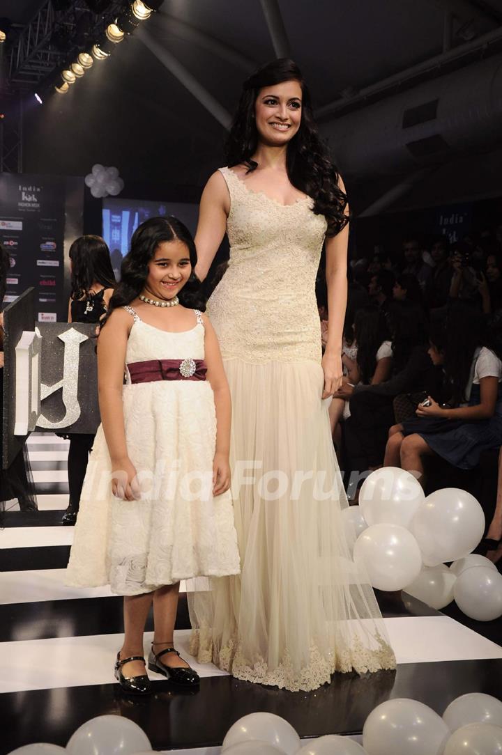 Dia Mirza walks for Rocky S at India Kids Fashion Week day 1 in Mumbai