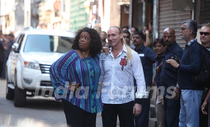 Oprah Winfrey with Gregory David Roberts shoots for her upcoming series 'Oprah's next Chapter'