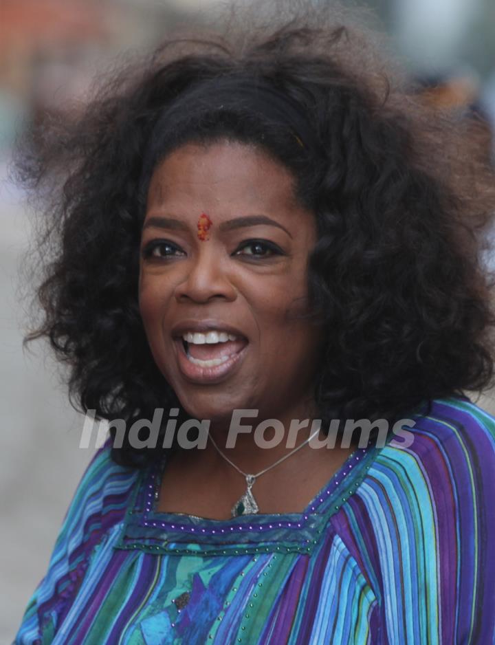 Oprah Winfrey shoots for her upcoming series 'Oprah's next Chapter' in Mumbai