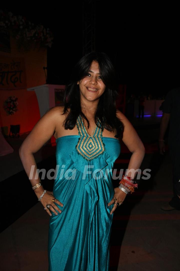 Ekta Kapoor launches TV serial 'Kya Huaa Tera Vaada' on Sony TV at Hotel JW Marriott Terrace