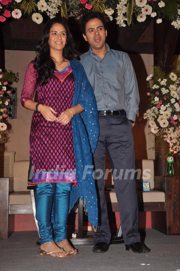 Mona and Pawan Shankar at launch of TV serial 'Kya Huaa Tera Vaada' on Sony TV at Hotel JW Marriott