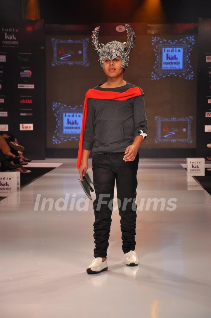 Kids walk on the ramp at India Kids Fashion Week 2012 Day 2 in Mumbai