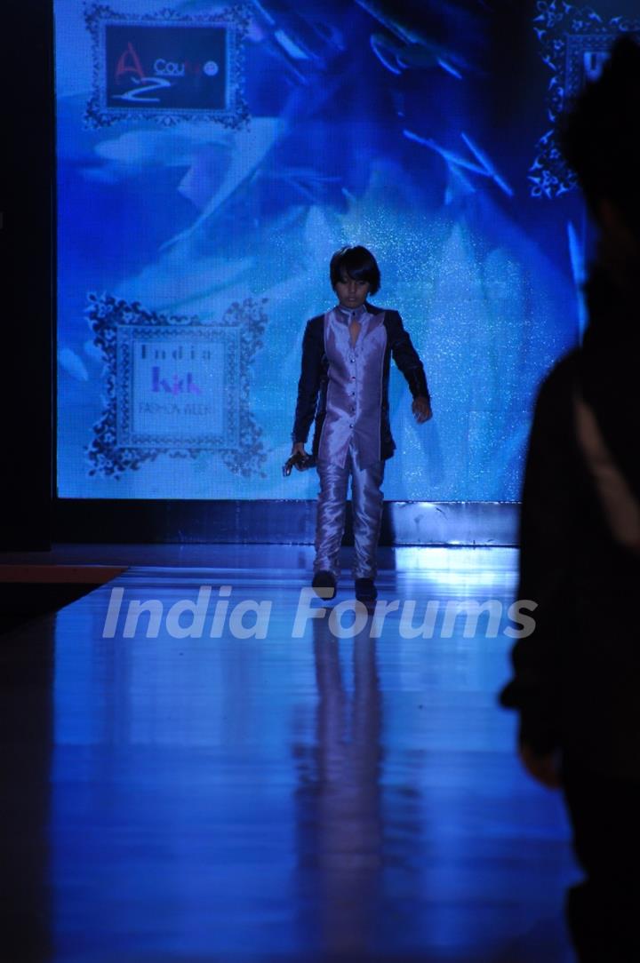 Kids walk on the ramp at India Kids Fashion Week 2012 Day 2 in Mumbai