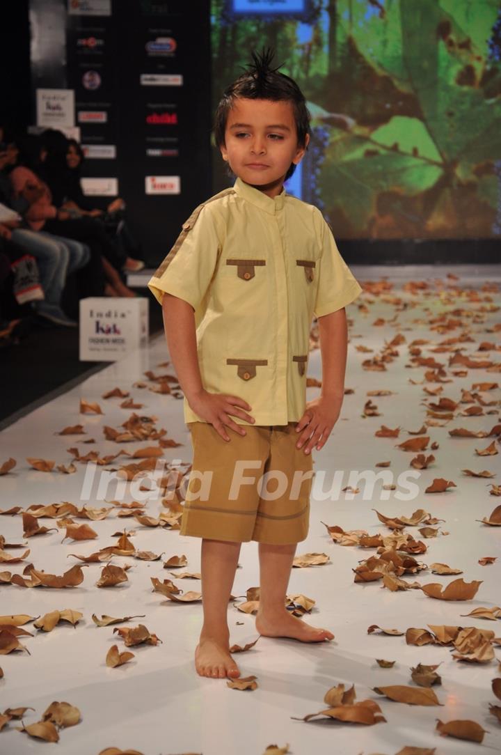 Kids walk on the ramp at India Kids Fashion Week 2012 Day 2 in Mumbai