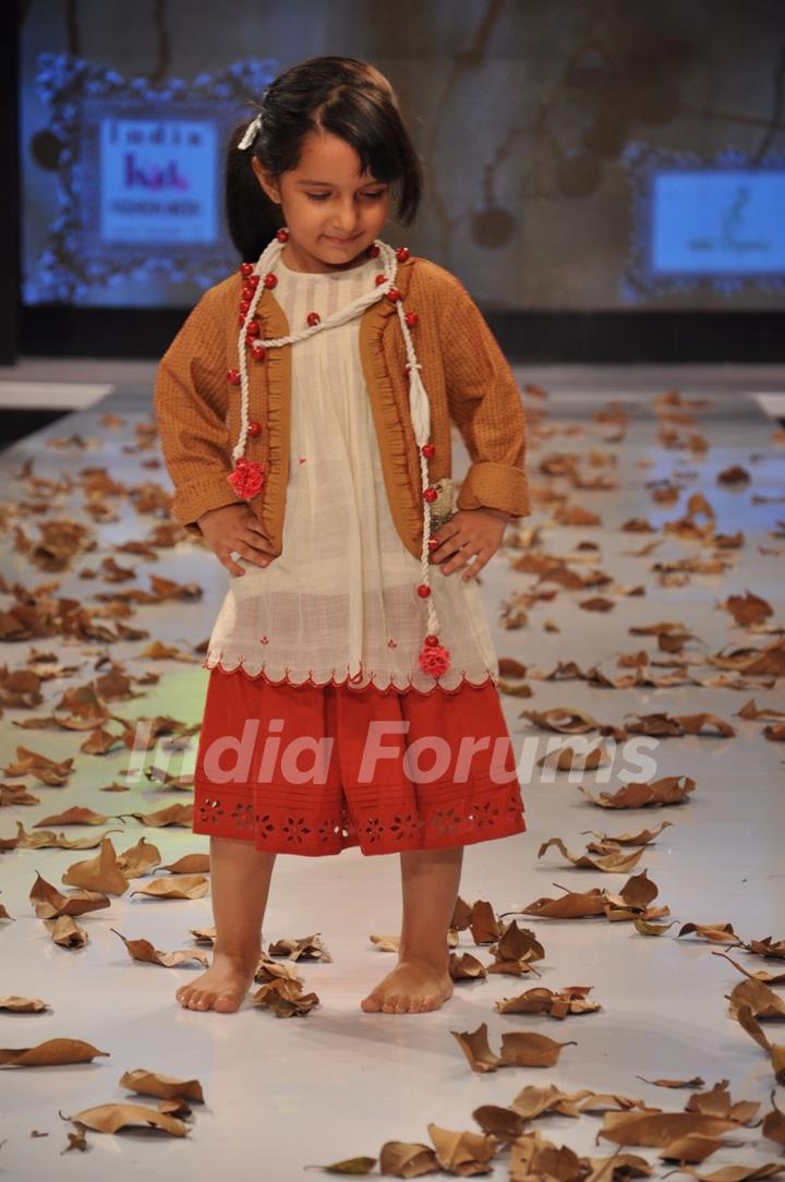 Kids walk on the ramp at India Kids Fashion Week 2012 Day 2 in Mumbai