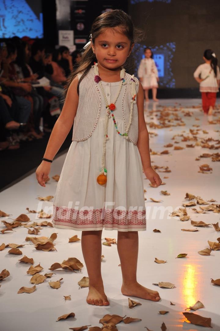 Kids walk on the ramp at India Kids Fashion Week 2012 Day 2 in Mumbai