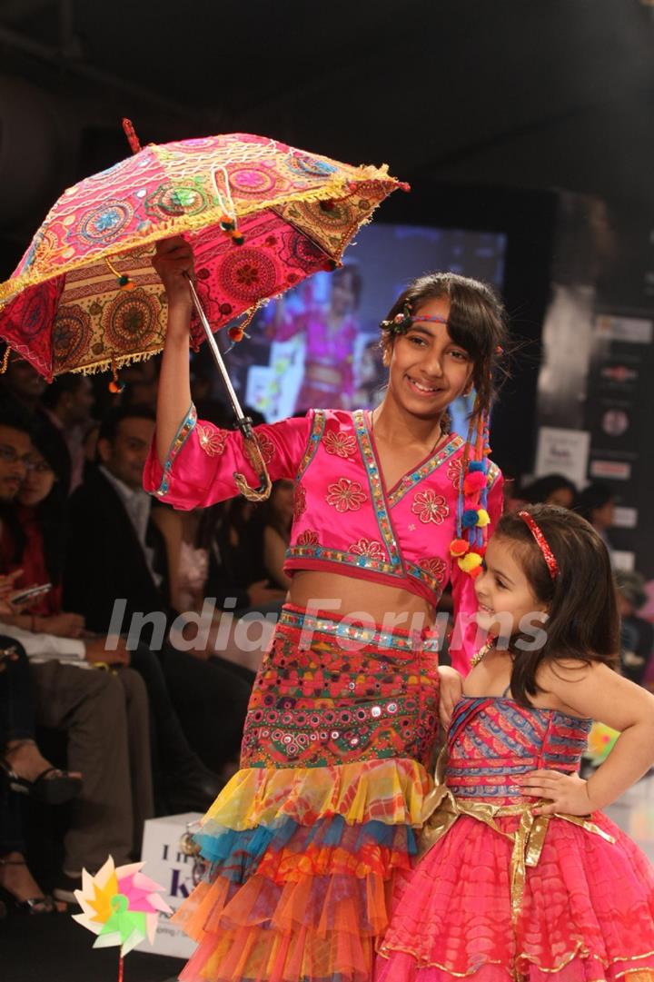 Kids walks the ramp at India Kids Fashion Week 2012 Grand Finale at Hotel Lalit Intercontinental