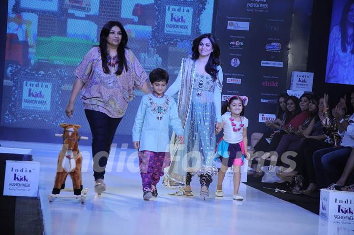 Designer Payal Singhal displays her collection on Day 3 at India Kids Fashion Show at Intercontinental The Lalit.  .