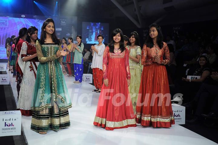 Designer Prachi Badve displays her collection on Day 3 at India Kids Fashion Show at Intercontinental The Lalit. .