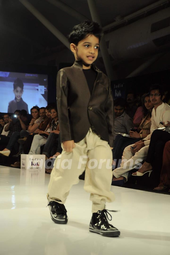 AZ Couture displays collection on Day 3 at the India Kids Fashion Show. .