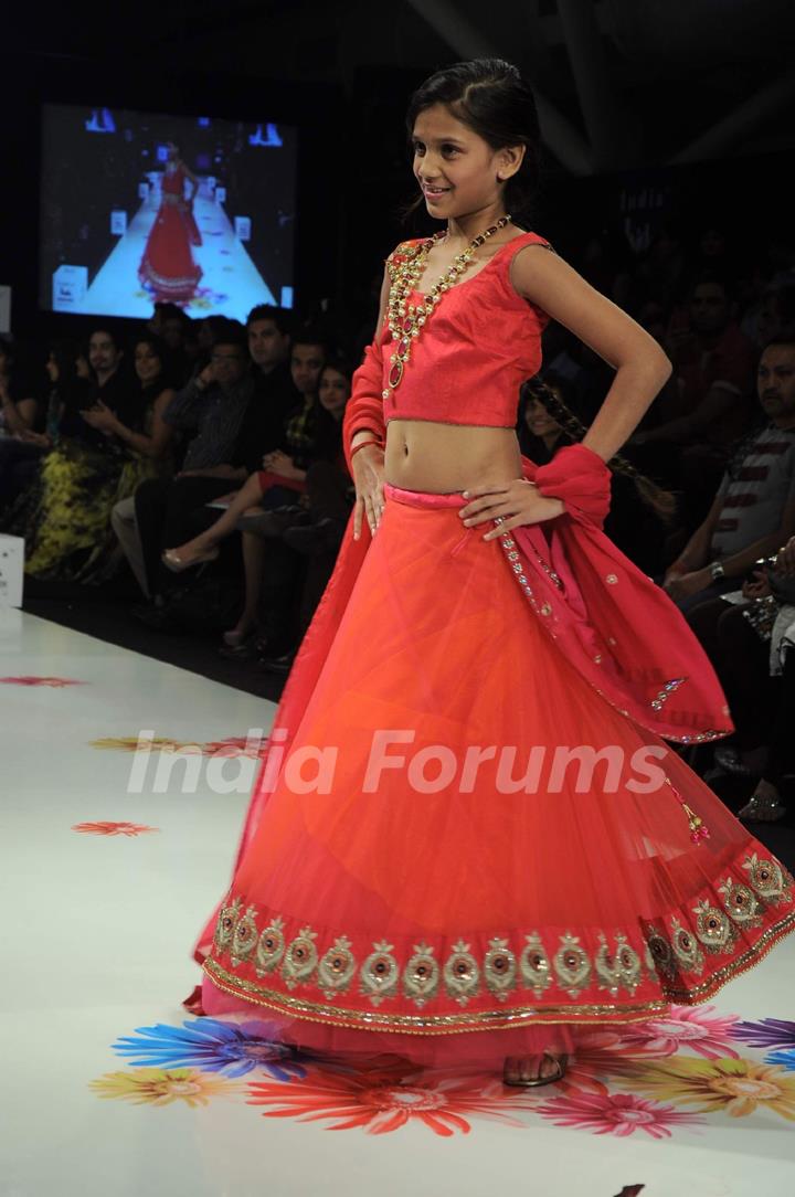 Kids walk the ramp on Day 3 at India Kids Fashion Show