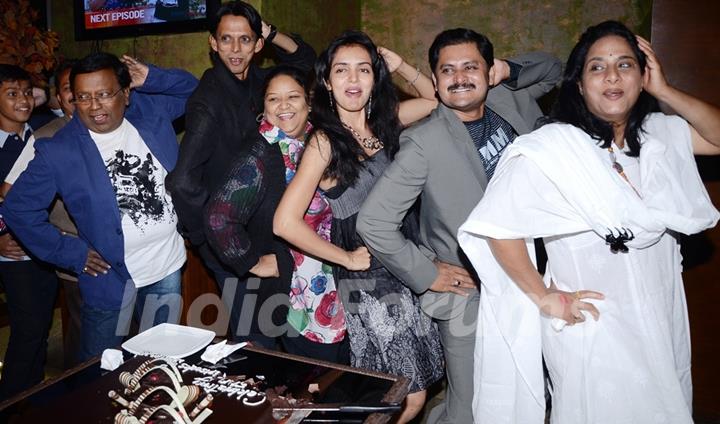 Rakesh,Krishna,Soma,Rohitashv,Preeti Ameen,Shubhangi Gokhale at Lapataganj 500 episodes party