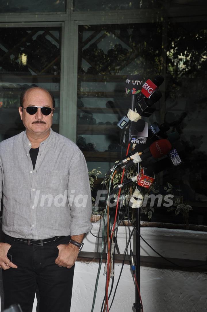 Anupam Kher at book launch of 'Women & The Weight Loss Tamasha' written by Rujuta Diwekar at Olive B