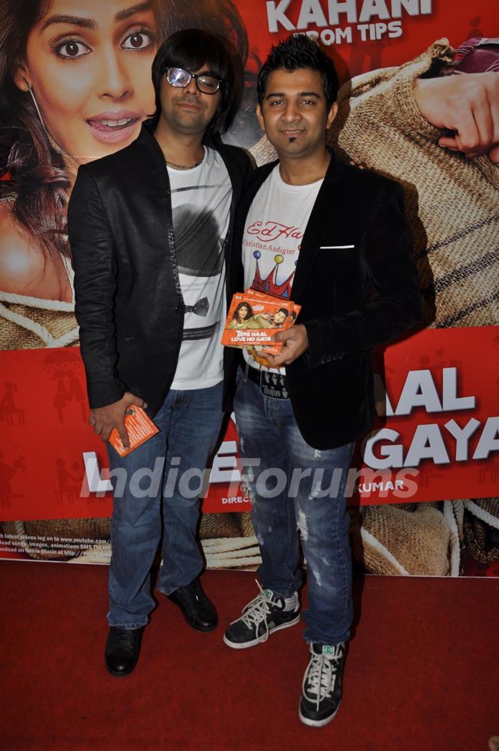 Celeb during the music launch of film Tere Naam Love Ho Gaya in Mumbai